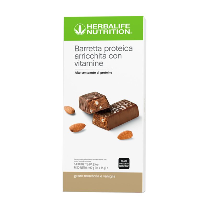 Herbalife Barretta Proteica Arricchita con Vitamine Mandorla e Vaniglia