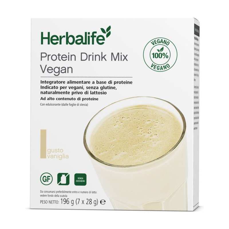 Herbalife Protein Drink Mix Vegan Vaniglia 7x28g